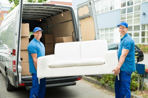 Man and van vehicle prepared for a scheduled move