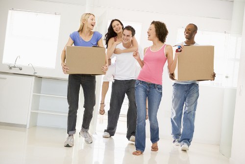 Removal van parked for a Stjohnswood house move