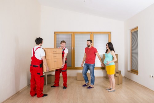 Professional movers handling student removals in Stjohnswood