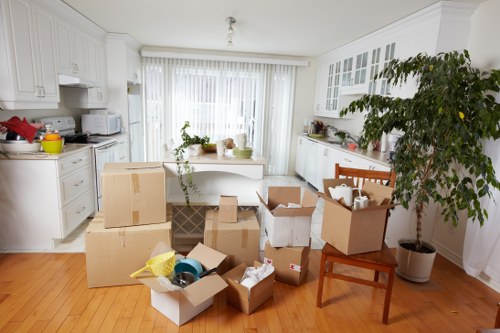 Professional house removals team planning a move in Stjohnswood