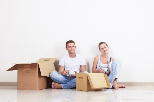Careful packing materials used for removals Stjohnswood