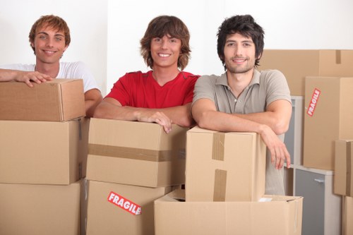 Careful handling of office desks and equipment during a move
