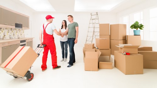 Risk assessment being checked before a moving job