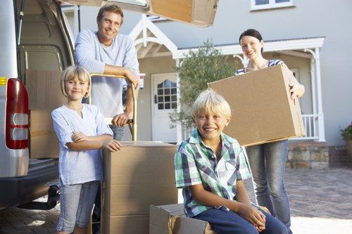 Professional movers in St Johns Wood preparing for a move