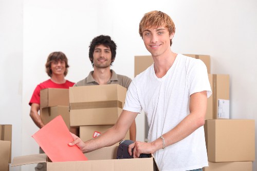 Packed moving truck for a home or office move in St John’s Wood